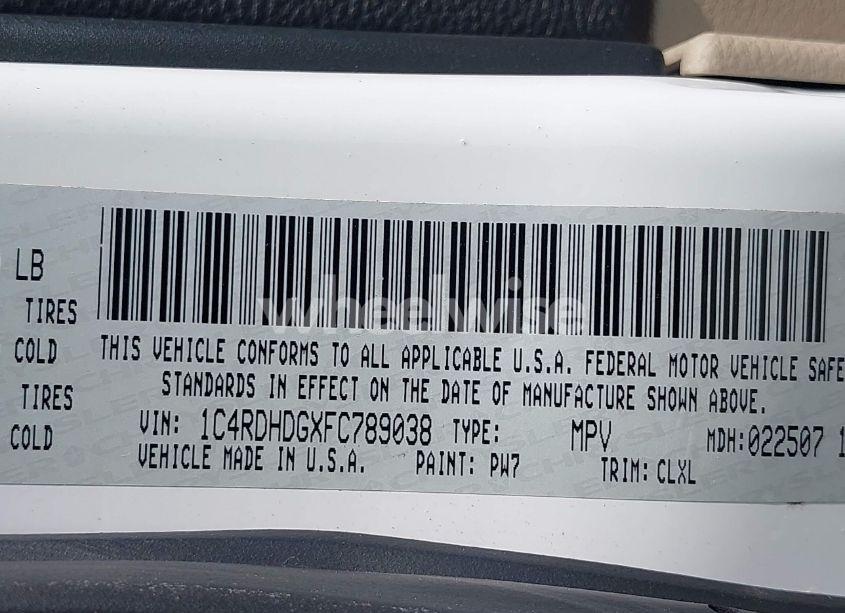 Photo 9 of 2015 Dodge Durango LIMITED (VIN 1C4RDHDGXFC789038)