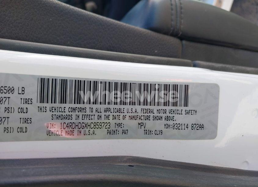 Photo 9 of 2017 Dodge Durango GT RWD (VIN 1C4RDHDGXHC859723)