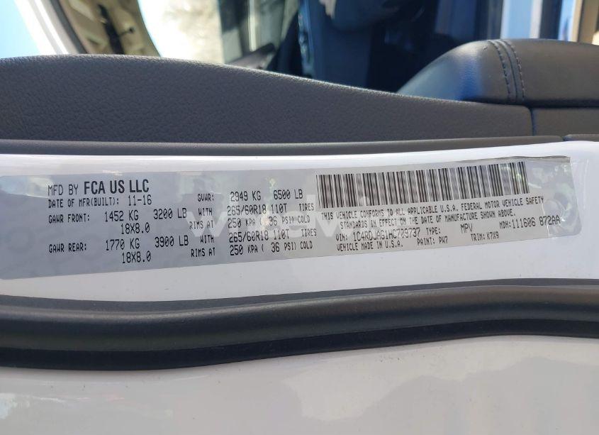 Photo 9 of 2017 Dodge Durango SXT AWD (VIN 1C4RDJAG1HC709737)