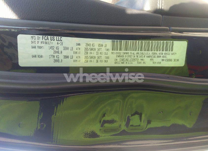 Photo 9 of 2018 Dodge Durango SXT AWD (VIN 1C4RDJAG1JC329772)