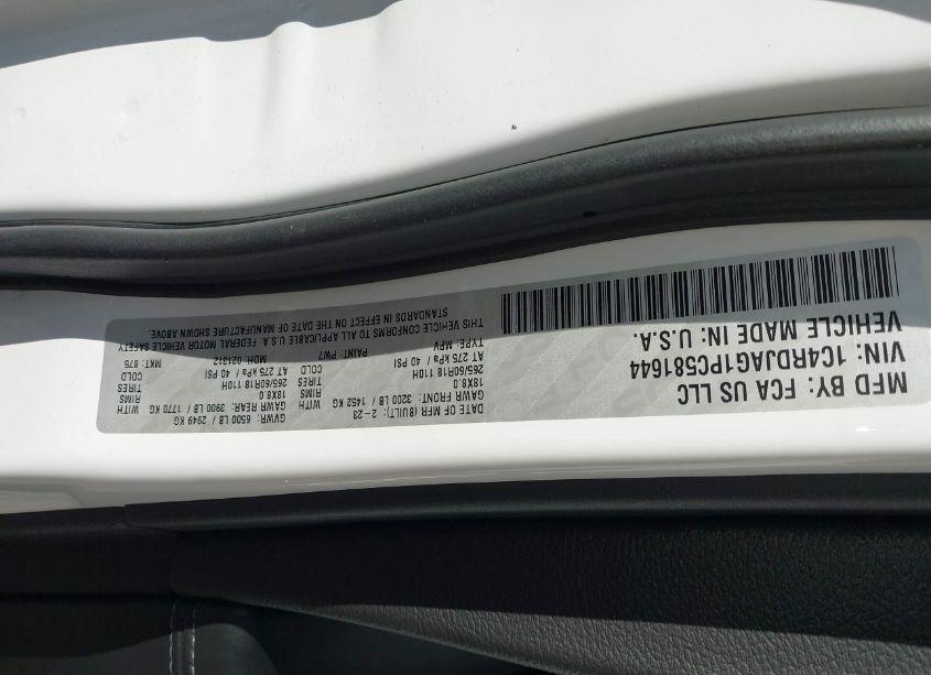 Photo 9 of 2023 Dodge Durango SXT LAUNCH EDITION AWD (VIN 1C4RDJAG1PC581644)