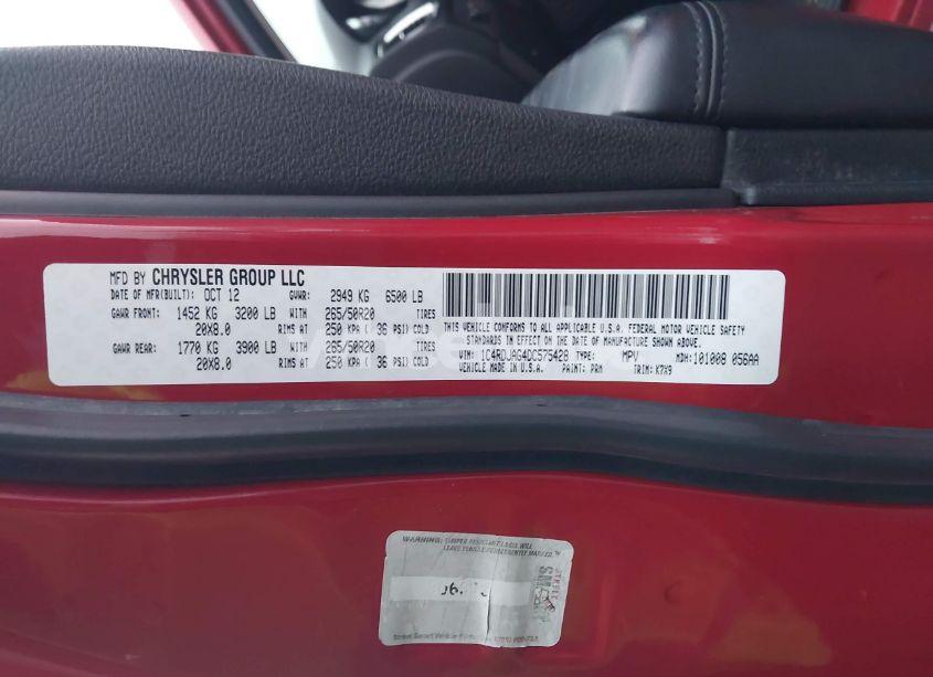 Photo 9 of 2013 Dodge Durango SXT (VIN 1C4RDJAG4DC575428)