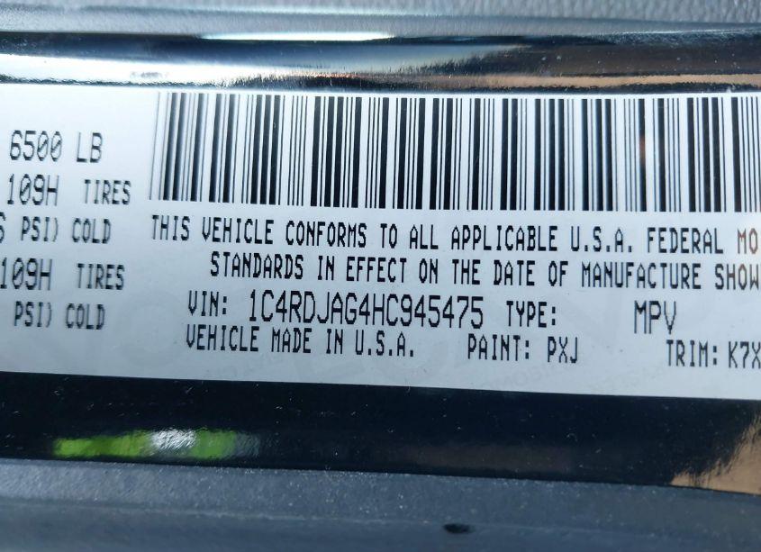 Photo 9 of 2017 Dodge Durango SXT AWD (VIN 1C4RDJAG4HC945475)