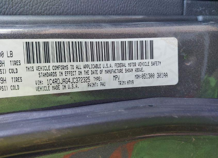 Photo 9 of 2018 Dodge Durango SXT AWD (VIN 1C4RDJAG4JC372325)