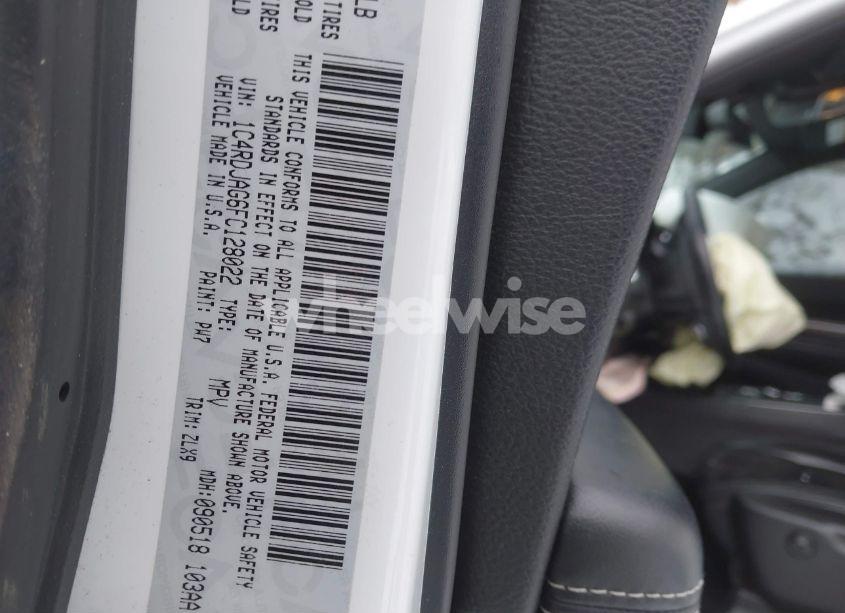 Photo 9 of 2015 Dodge Durango SXT (VIN 1C4RDJAG6FC128022)