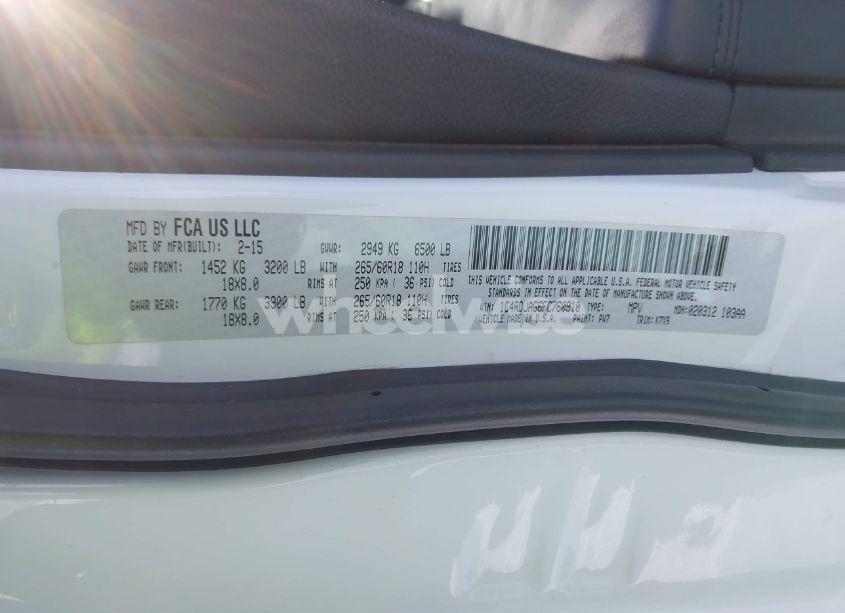 Photo 9 of 2015 Dodge Durango SXT (VIN 1C4RDJAG6FC760910)