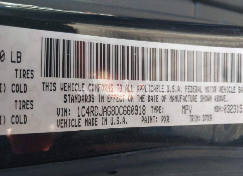 Photo 9 of 2013 Dodge Durango SXT (VIN 1C4RDJAG8DC660918)