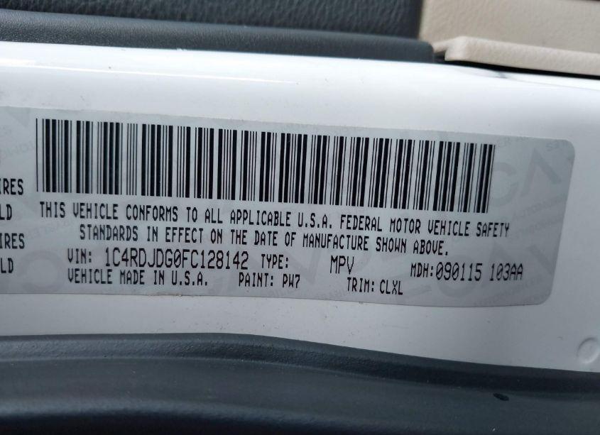 Photo 9 of 2015 Dodge Durango LIMITED (VIN 1C4RDJDG0FC128142)