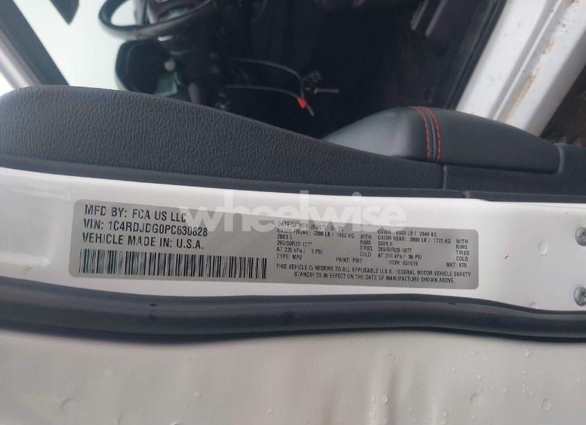 Photo 9 of 2023 Dodge Durango GT PLUS AWD (VIN 1C4RDJDG0PC630828)