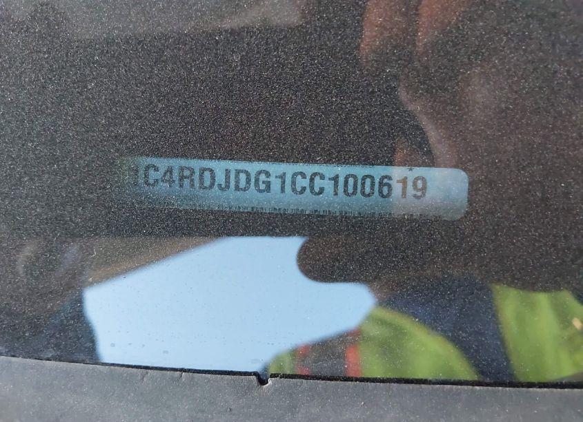 Photo 9 of 2012 Dodge Durango CREW (VIN 1C4RDJDG1CC100619)