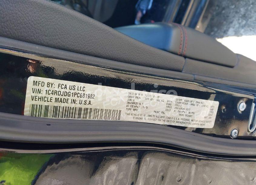 Photo 9 of 2023 Dodge Durango GT PLUS AWD (VIN 1C4RDJDG1PC681982)