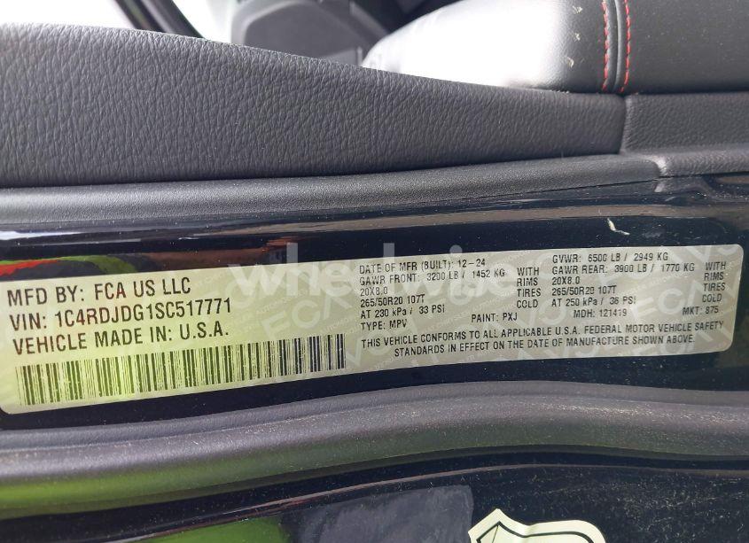 Photo 9 of 2025 Dodge Durango GT PLUS AWD (VIN 1C4RDJDG1SC517771)