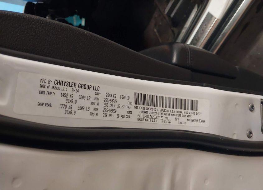 Photo 9 of 2014 Dodge Durango LIMITED (VIN 1C4RDJDG2EC977123)