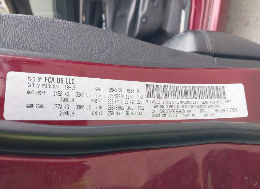 Photo 9 of 2017 Dodge Durango GT AWD (VIN 1C4RDJDG3HC652615)