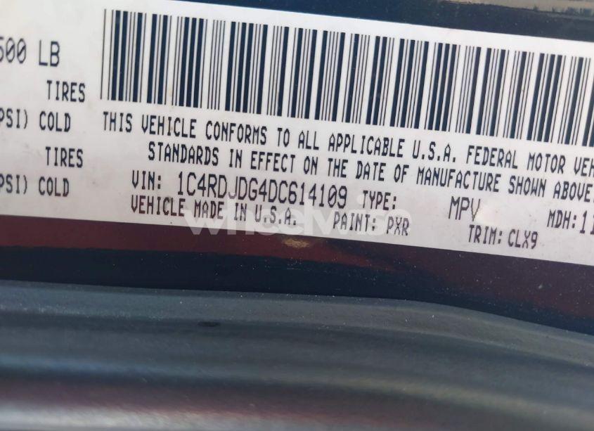 Photo 9 of 2013 Dodge Durango CREW (VIN 1C4RDJDG4DC614109)