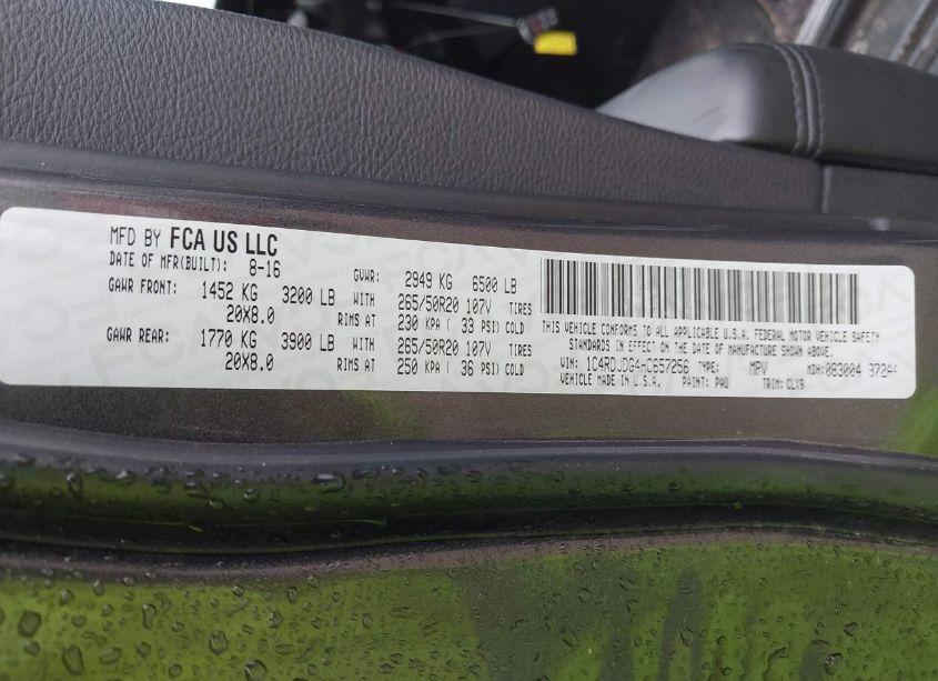 Photo 9 of 2017 Dodge Durango GT AWD (VIN 1C4RDJDG4HC657256)