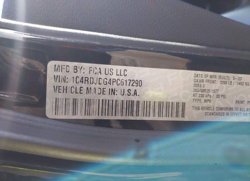 Photo 9 of 2023 Dodge Durango GT AWD (VIN 1C4RDJDG4PC617290)