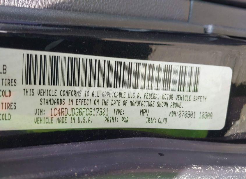 Photo 9 of 2015 Dodge Durango LIMITED (VIN 1C4RDJDG6FC917301)