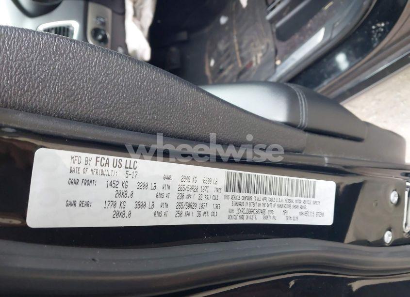 Photo 9 of 2017 Dodge Durango GT AWD (VIN 1C4RDJDG6HC907466)