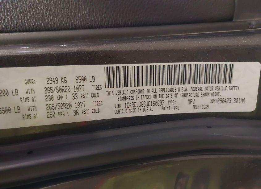 Photo 9 of 2018 Dodge Durango GT AWD (VIN 1C4RDJDG6JC160697)