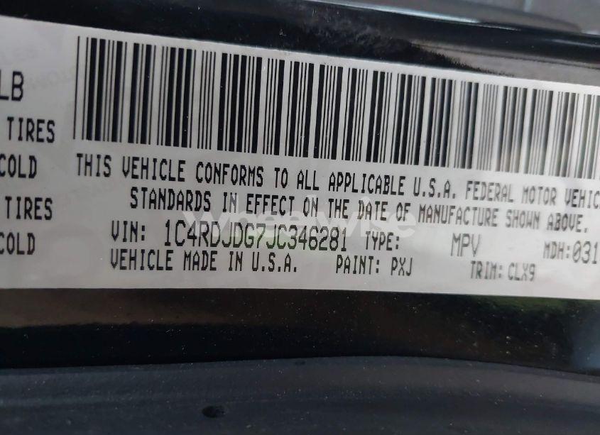 Photo 9 of 2018 Dodge Durango GT AWD (VIN 1C4RDJDG7JC346281)