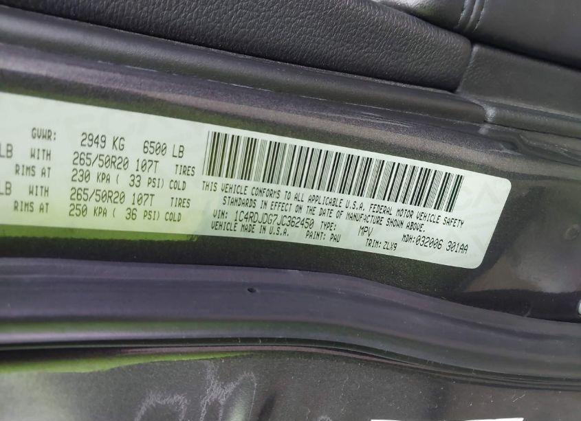 Photo 9 of 2018 Dodge Durango GT AWD (VIN 1C4RDJDG7JC362450)