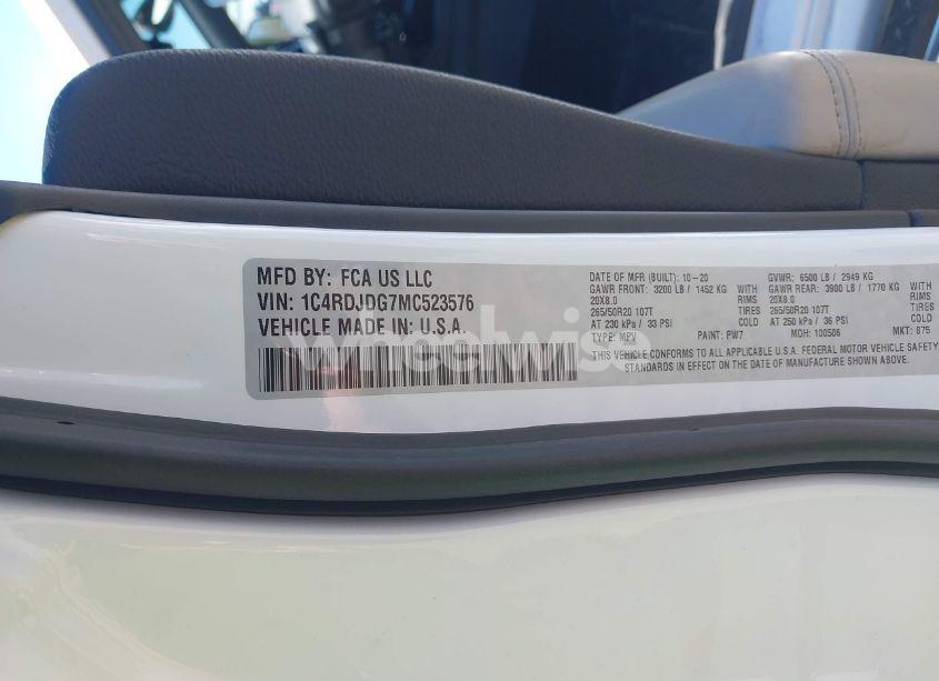 Photo 9 of 2021 Dodge Durango GT AWD (VIN 1C4RDJDG7MC523576)