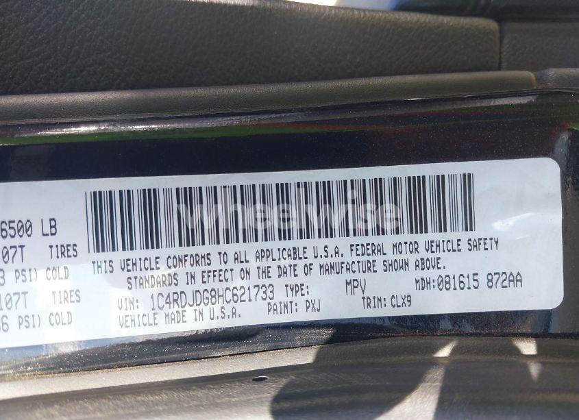 Photo 9 of 2017 Dodge Durango GT AWD (VIN 1C4RDJDG8HC621733)