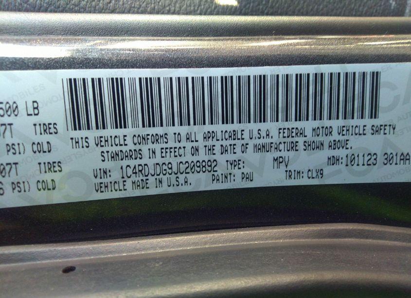 Photo 9 of 2018 Dodge Durango GT AWD (VIN 1C4RDJDG9JC209892)