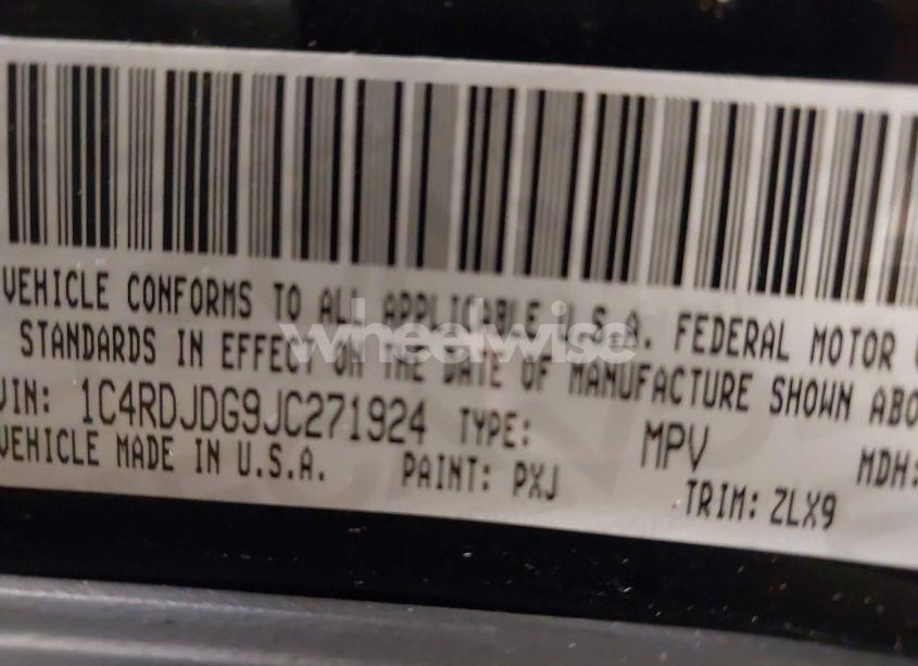 Photo 9 of 2018 Dodge Durango GT AWD (VIN 1C4RDJDG9JC271924)