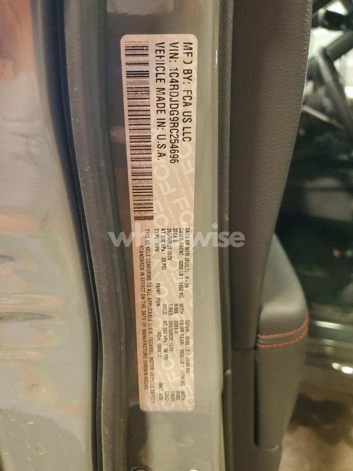 Photo 14 of 2024 DODGE DURANGO GT (VIN 1C4RDJDG9RC254696)