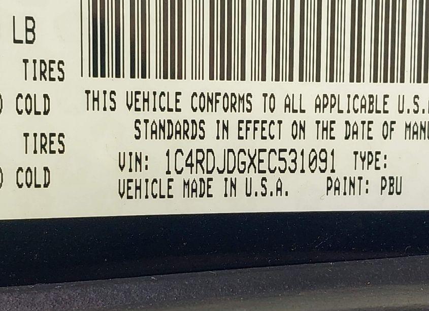 Photo 9 of 2014 Dodge Durango LIMITED (VIN 1C4RDJDGXEC531091)