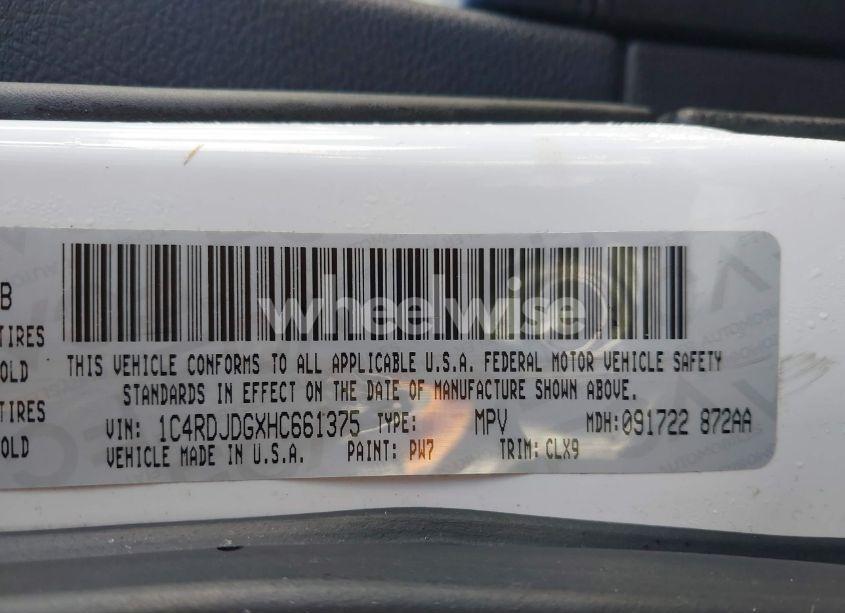 Photo 9 of 2017 Dodge Durango GT AWD (VIN 1C4RDJDGXHC661375)