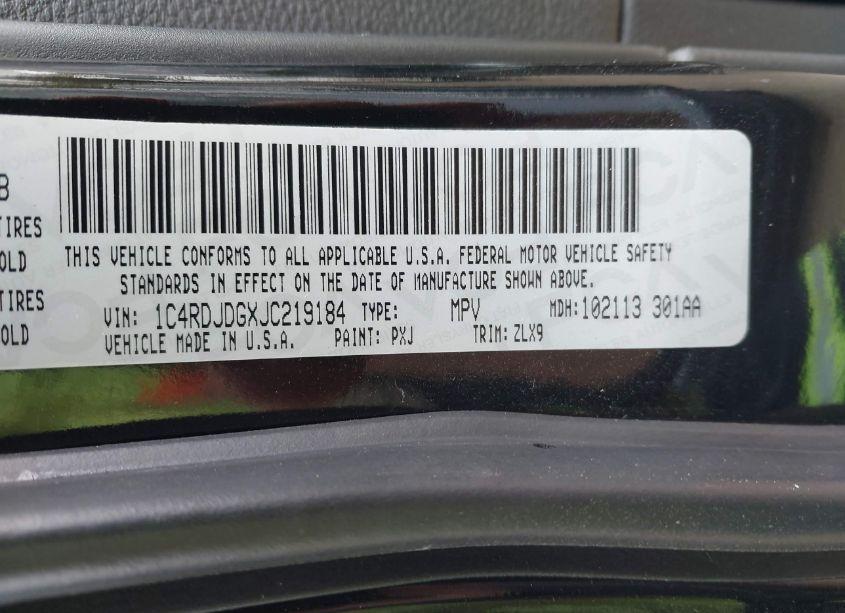 Photo 9 of 2018 Dodge Durango GT AWD (VIN 1C4RDJDGXJC219184)