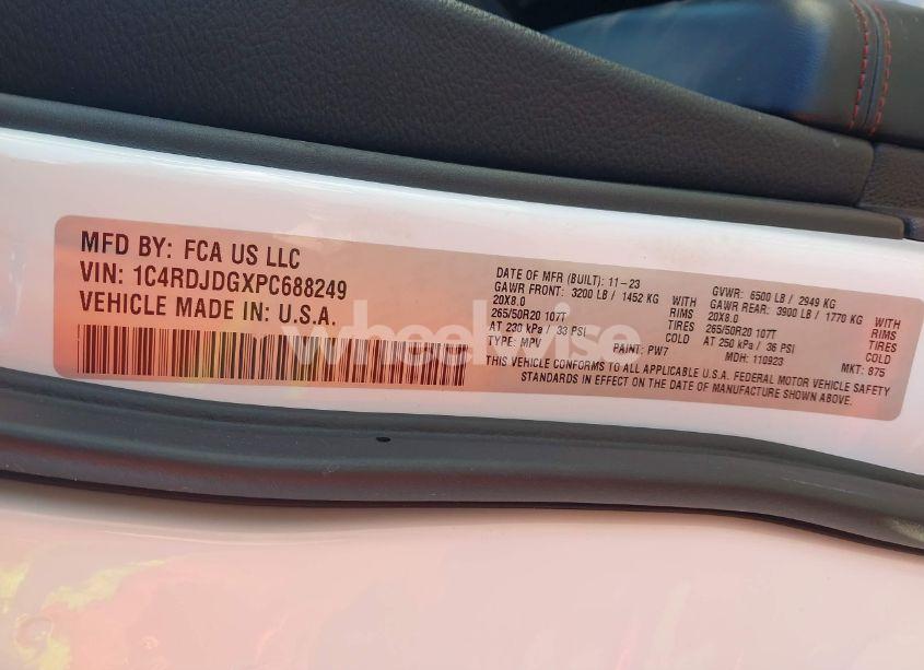 Photo 9 of 2023 Dodge Durango GT AWD (VIN 1C4RDJDGXPC688249)