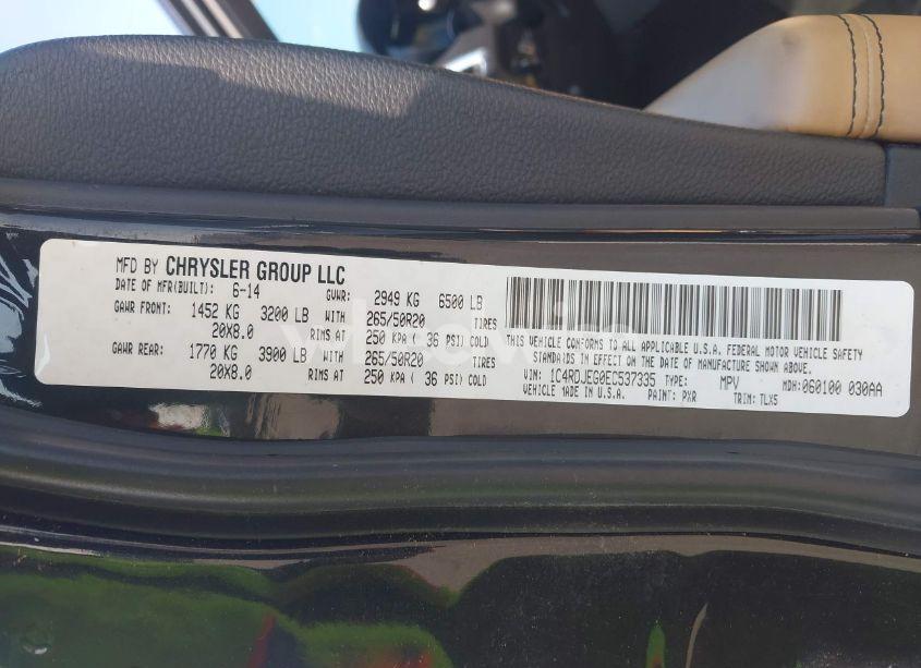 Photo 9 of 2014 Dodge Durango CITADEL (VIN 1C4RDJEG0EC537335)