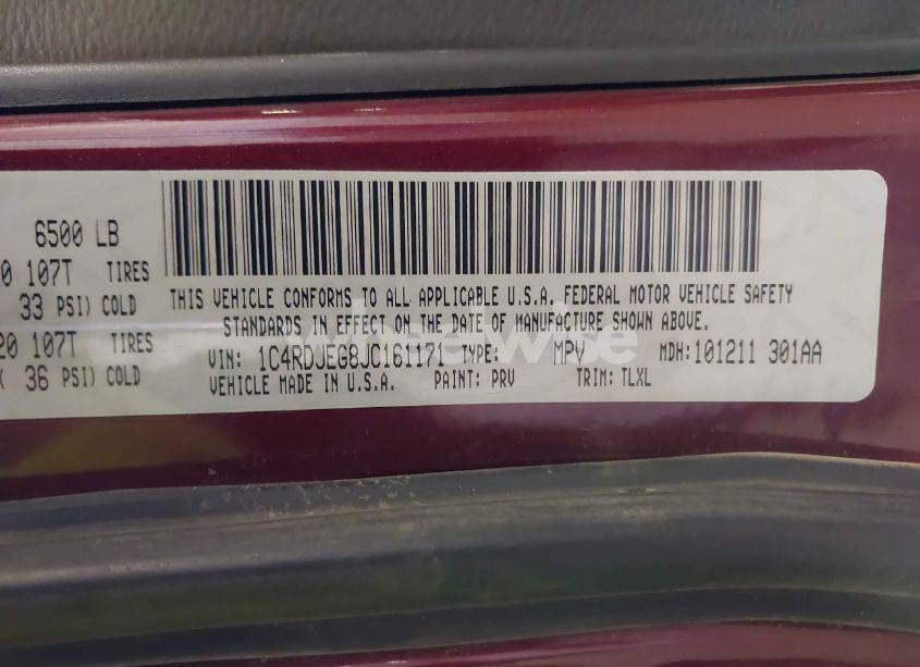 Photo 9 of 2018 Dodge Durango CITADEL AWD (VIN 1C4RDJEG8JC161171)