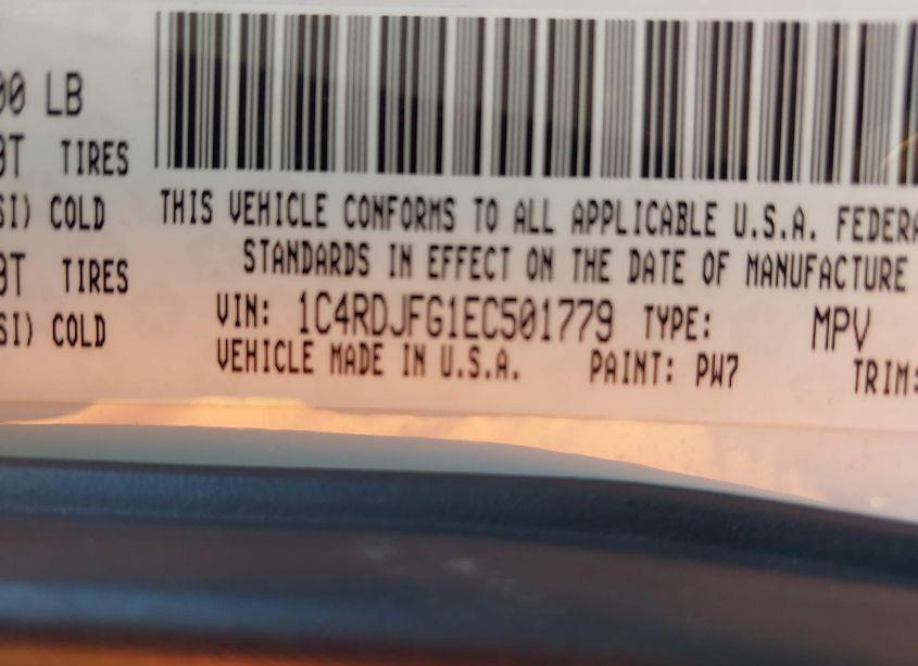 Photo 9 of 2014 Dodge Durango SPECIAL SERVICE (VIN 1C4RDJFG1EC501779)