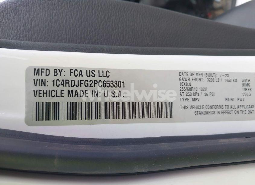 Photo 9 of 2023 Dodge Durango PURSUIT AWD (VIN 1C4RDJFG2PC653301)