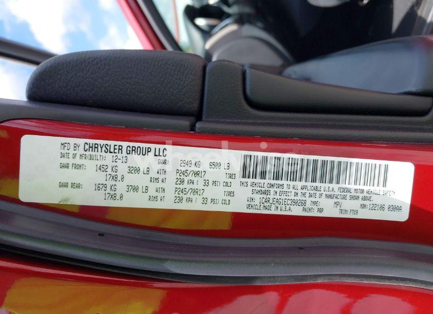 Photo 9 of 2014 Jeep Grand CHEROKEE LAREDO (VIN 1C4RJEAG1EC390268)