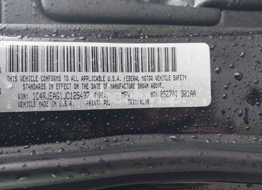 Photo 9 of 2018 Jeep Grand CHEROKEE ALTITUDE 4X2 (VIN 1C4RJEAG1JC125487)