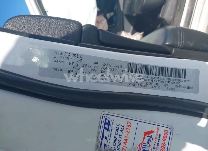 Photo 9 of 2017 Jeep Grand CHEROKEE ALTITUDE 4X2 (VIN 1C4RJEAG2HC823049)