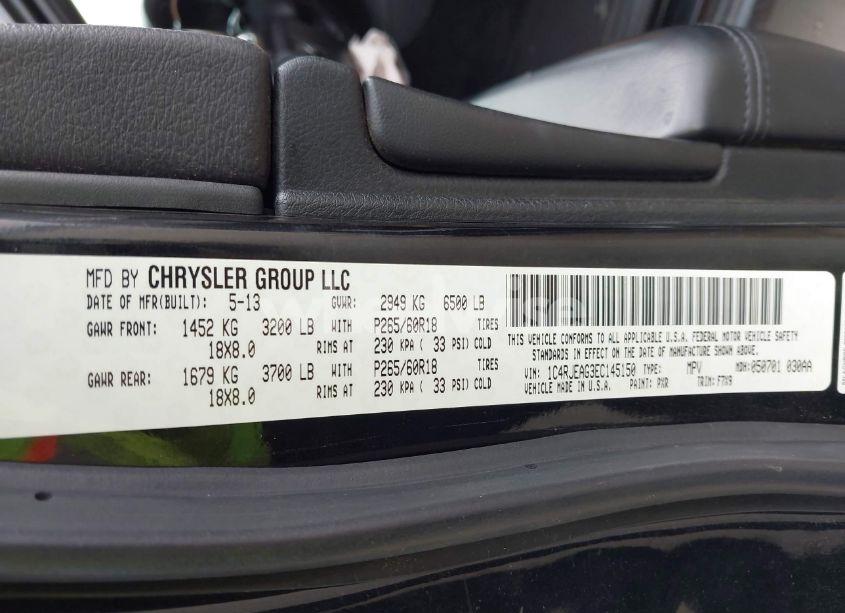 Photo 9 of 2014 Jeep Grand CHEROKEE LAREDO (VIN 1C4RJEAG3EC145150)