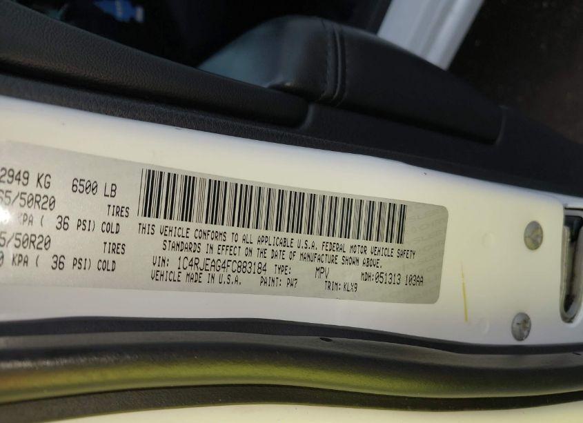 Photo 9 of 2015 Jeep Grand CHEROKEE ALTITUDE (VIN 1C4RJEAG4FC883184)