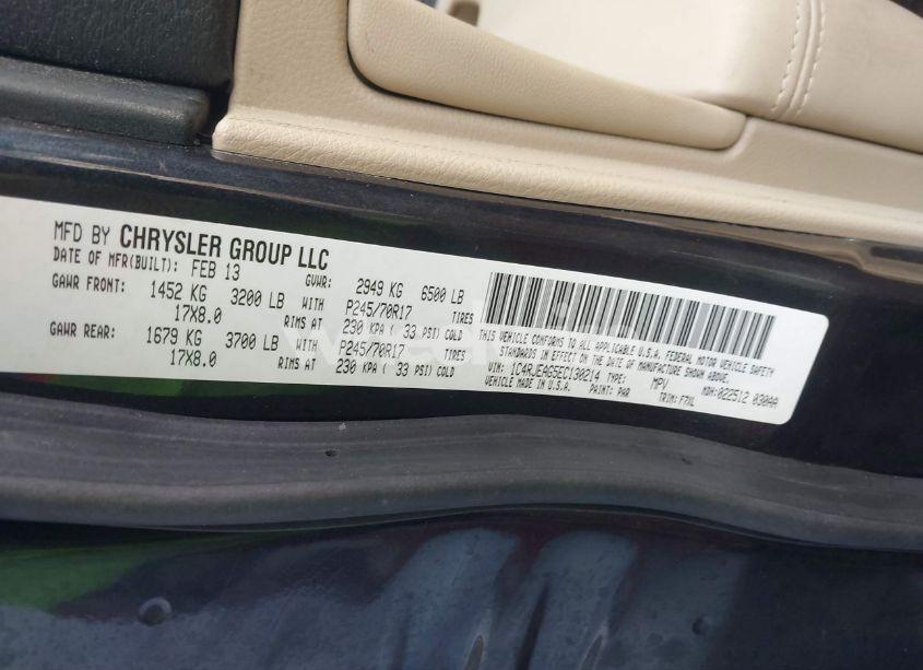 Photo 9 of 2014 Jeep Grand CHEROKEE LAREDO (VIN 1C4RJEAG5EC130214)