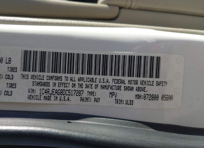 Photo 9 of 2013 Jeep Grand CHEROKEE LAREDO (VIN 1C4RJEAG8DC517287)