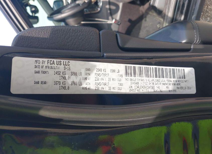 Photo 9 of 2017 Jeep Grand CHEROKEE LAREDO 4X2 (VIN 1C4RJEAG8HC647382)