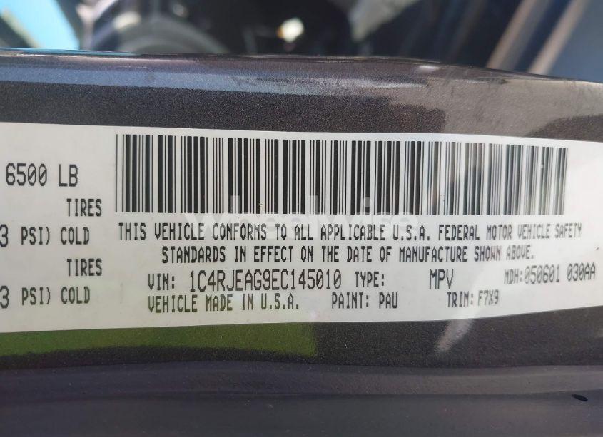 Photo 9 of 2014 Jeep Grand CHEROKEE LAREDO (VIN 1C4RJEAG9EC145010)