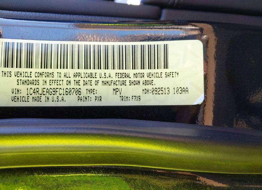 Photo 9 of 2015 Jeep Grand CHEROKEE LAREDO (VIN 1C4RJEAG9FC160706)