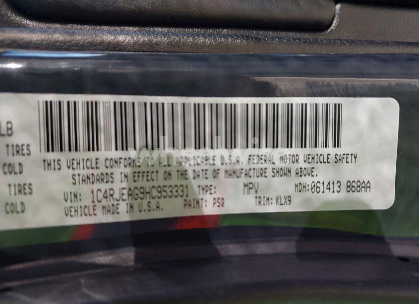 Photo 9 of 2017 Jeep Grand CHEROKEE ALTITUDE 4X2 (VIN 1C4RJEAG9HC953331)